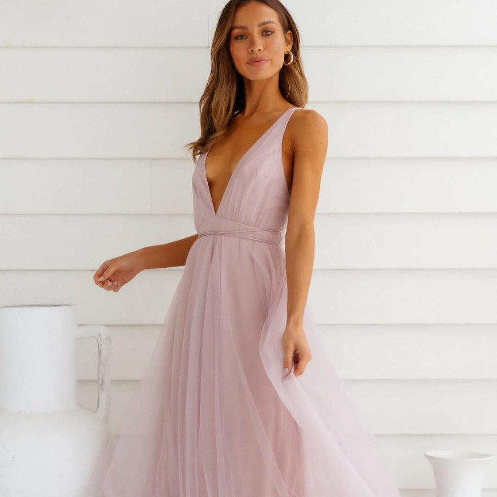 Hello Molly "Summer Cinderella" Midi Dress Lilac